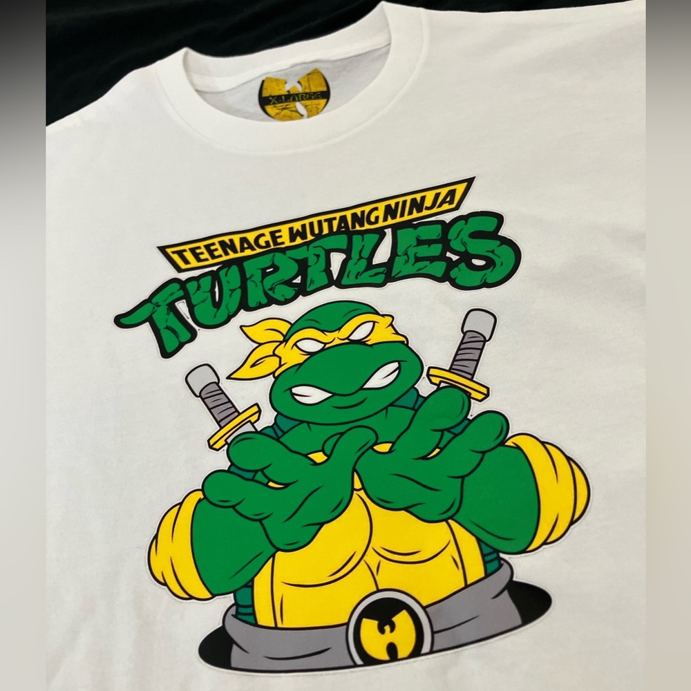 Teenage Wu-Tang Mutant Ninja Turtles TMNT Collab Out The Sewer White Tee